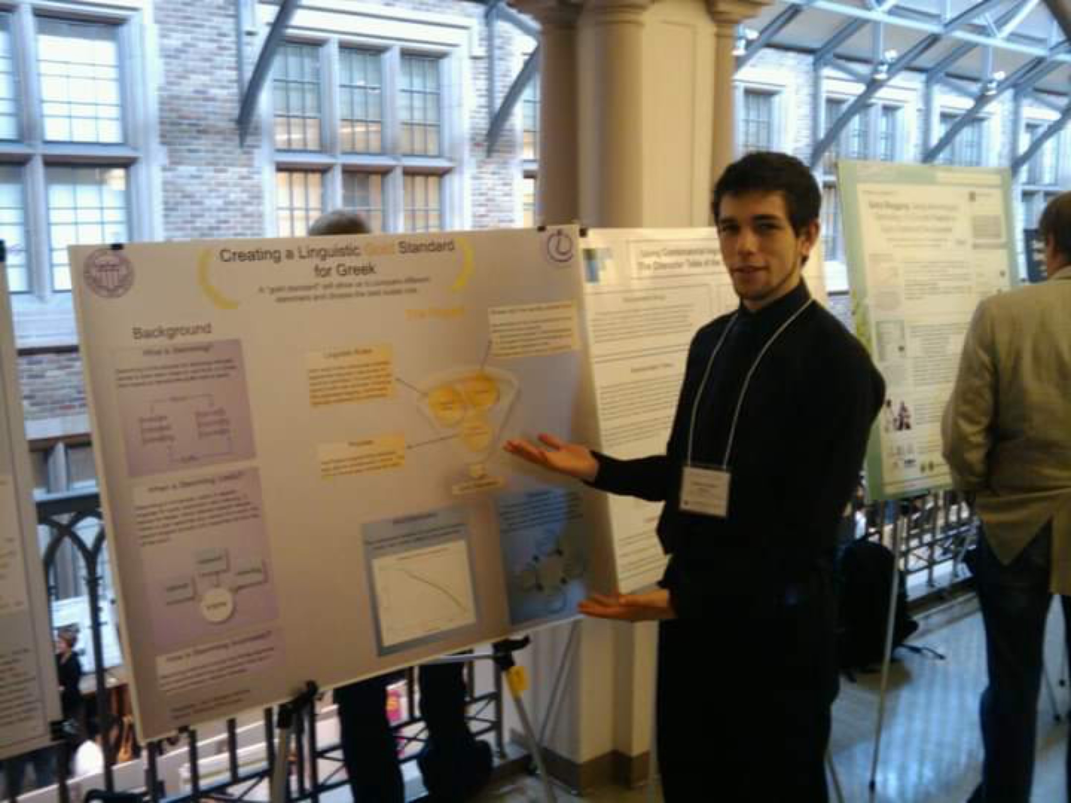 Me presenting at the Undergraduate Research Symposium.